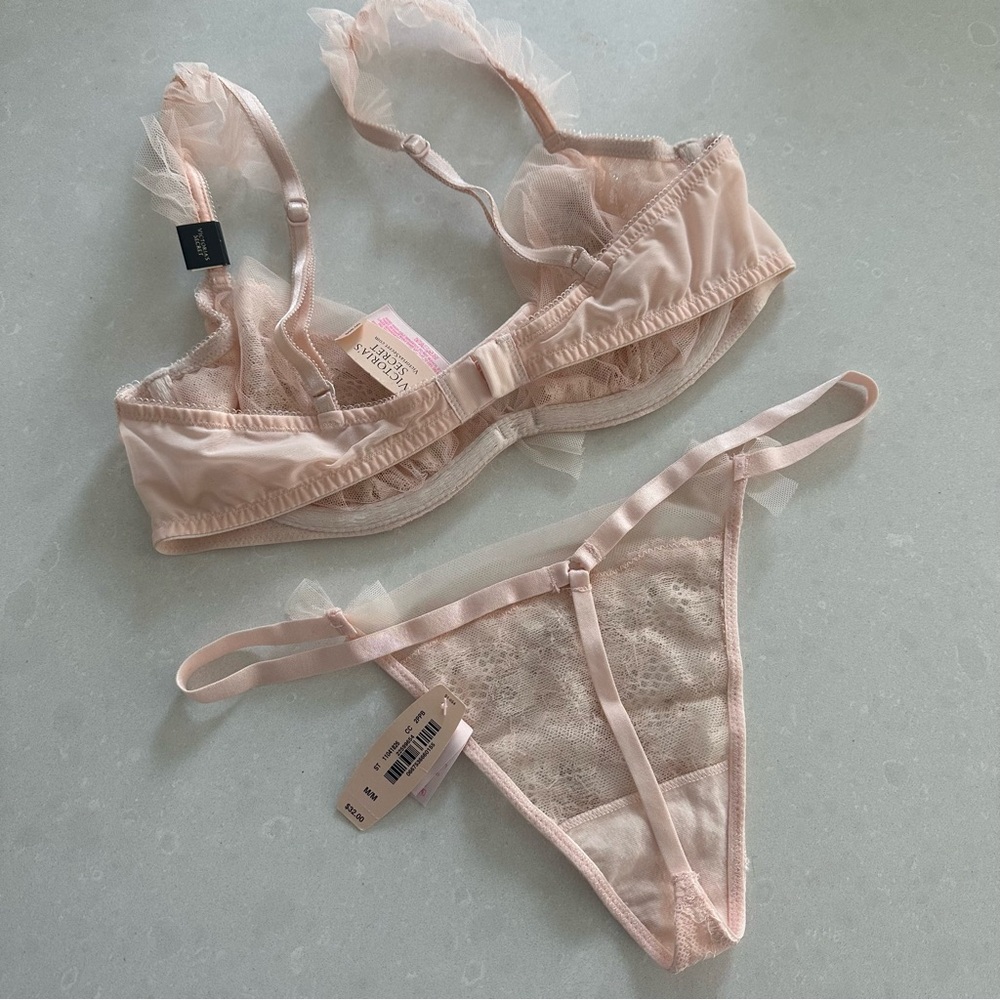 Victoria's Secret Dream Angels Fashion Show 2014 Beaded Bra 34C & Thong M Set - Picture 14 of 14